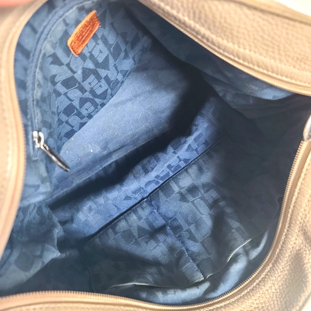 Vintage Furla Pebble Leather Neutral Tote Shoulder Bag - Picture 4 of 16